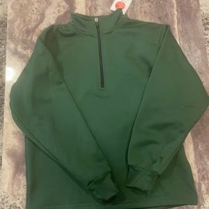 Metallic green unisex sweatshirt